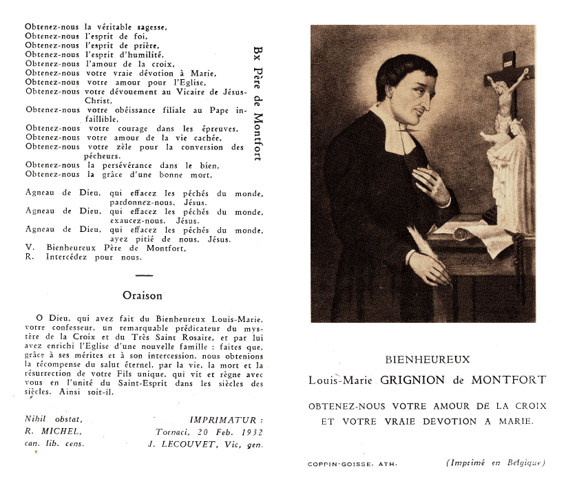 Litanies Louis Marie de Montfort