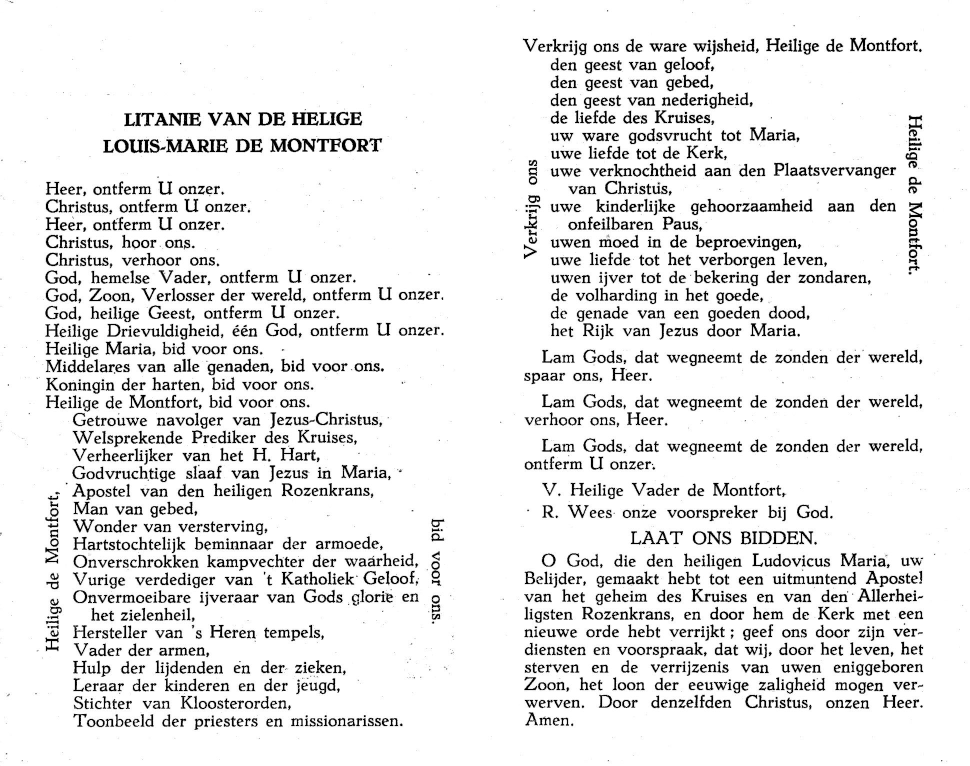 Litanie H Louis Marie de Montfort
