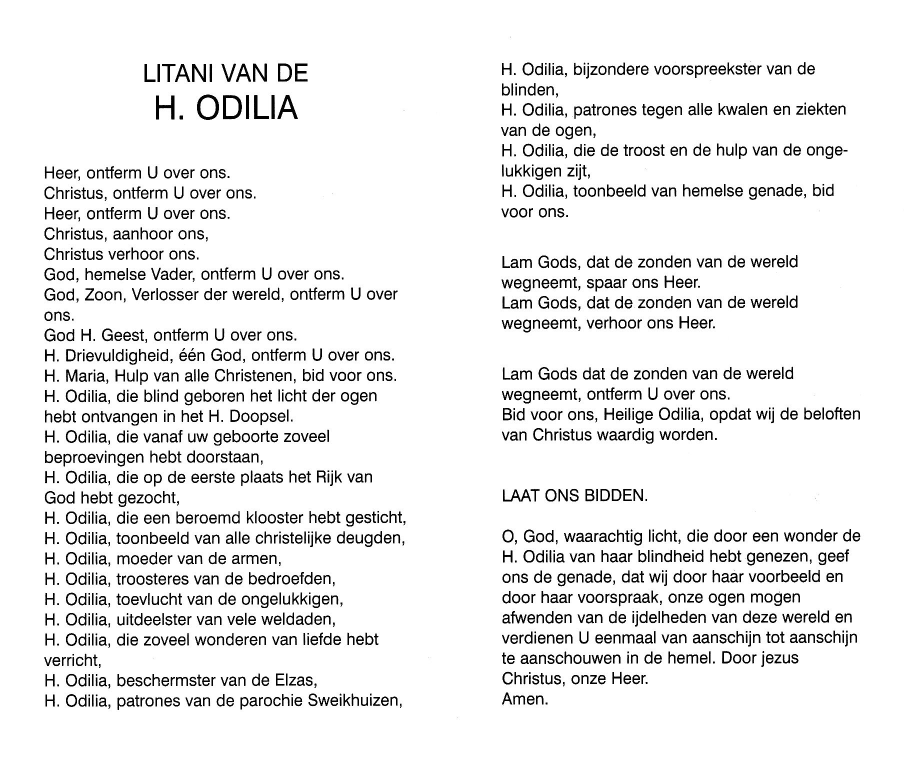 Litanie H Odilia