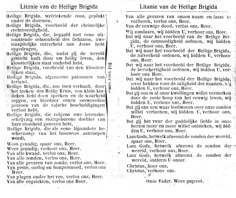 Litanie H Maagd Brigida