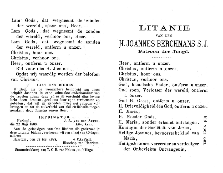 Litanie Joannes Berghmans