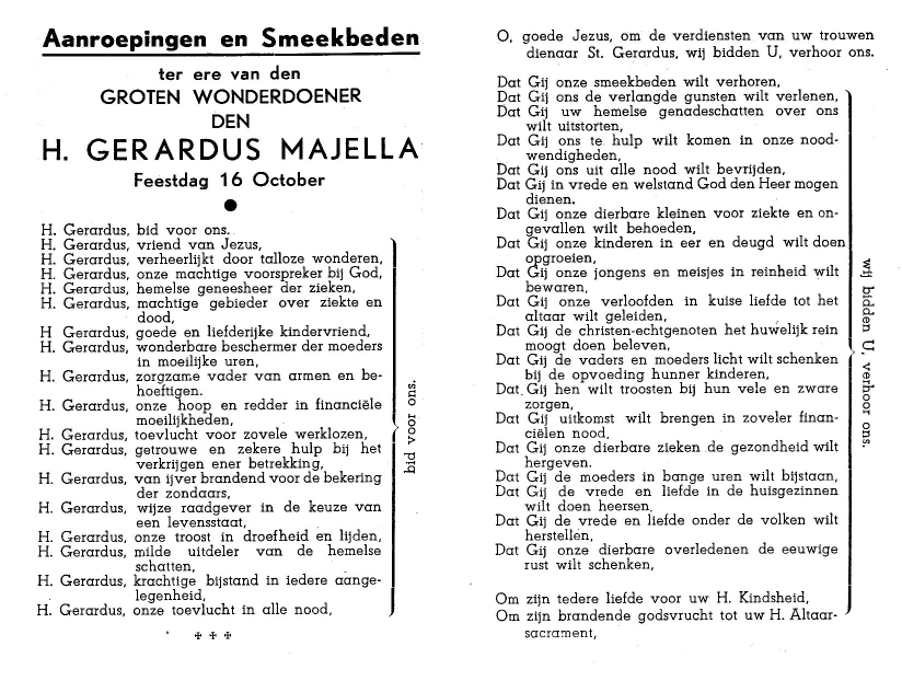 Litanie Gerardus Majella