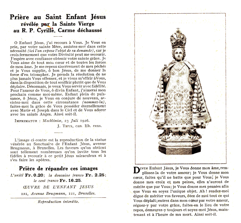 Litanies du Saint Enfant Jésus