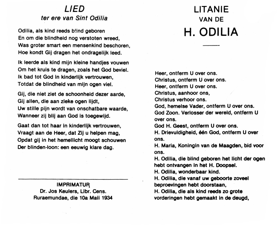 Litanie H Odilia