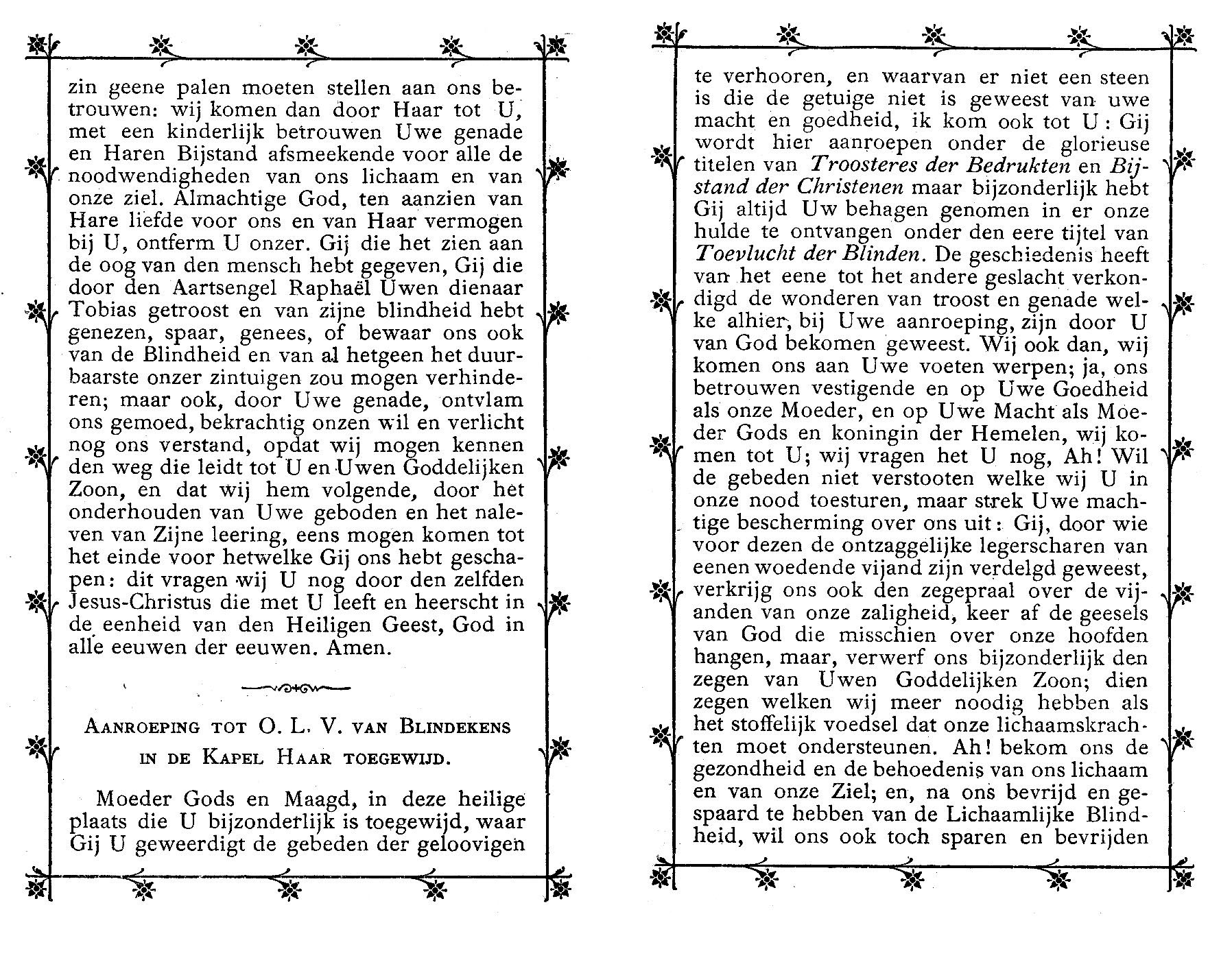 LI0186 Litanie van OLV van Blindekens1876 d